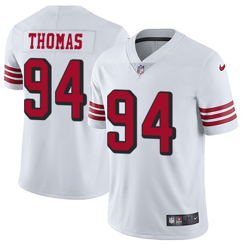 Nike 49ers #94 Solomon Thomas White Rush Youth Stitched NFL Vapor Untouchable Limited Jersey Nike 49ers #94 Solomon Thomas White Rush Youth Stitched NFL Vapor Untouchable Limited Jersey