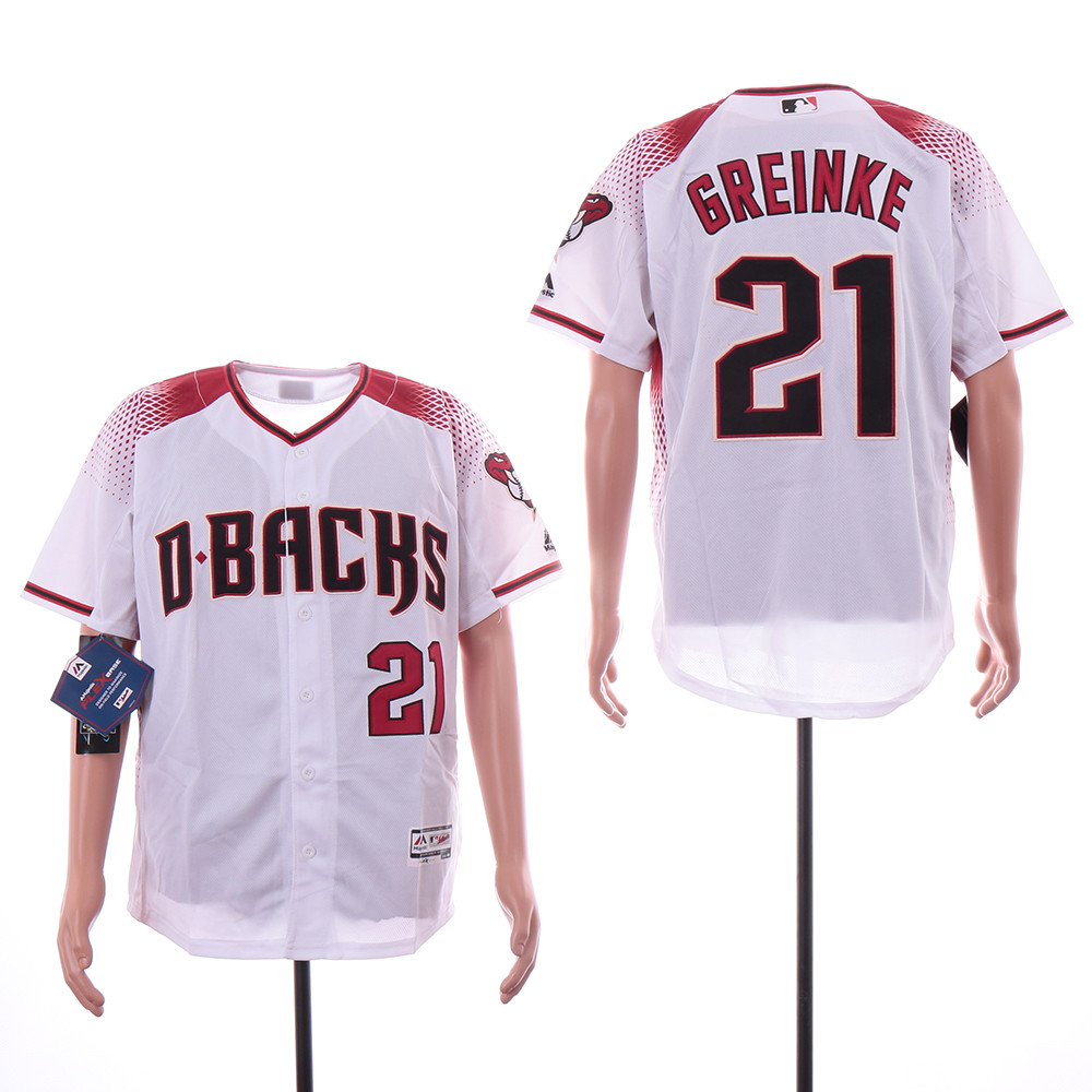 Diamondbacks 21 Zack Greinke White Flexbase Jersey Diamondbacks 21 Zack Greinke White Flexbase Jersey