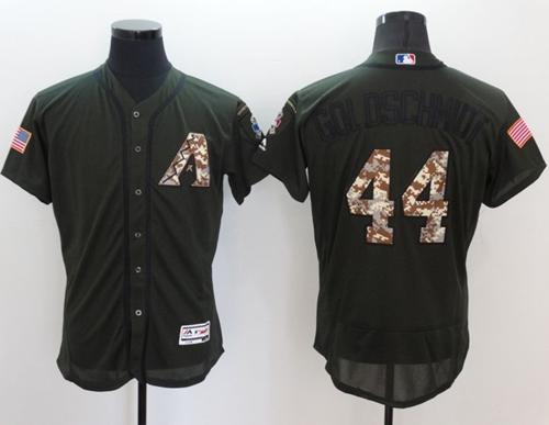 Diamondbacks #44 Paul Goldschmidt Green Flexbase Authentic Collection Salute to Service Stitched MLB Jersey Diamondbacks #44 Paul Goldschmidt Green Flexbase Authentic Collection Salute to Service Stitched MLB Jersey