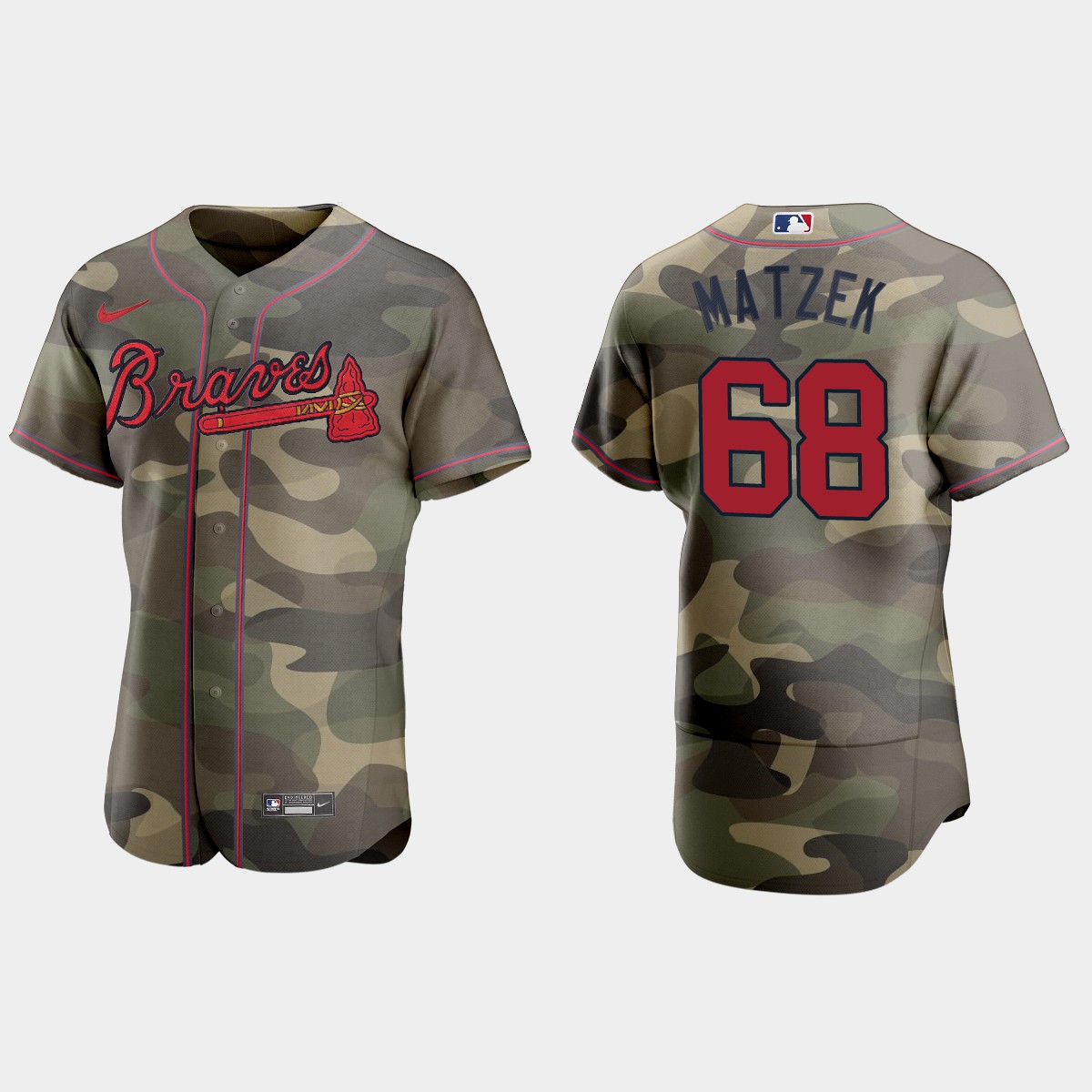Atlanta Braves #68 Tyler Matzek Men's Nike 2021 Armed Forces Day Authentic MLB Jersey -Camo Atlanta Braves #68 Tyler Matzek Men's Nike 2021 Armed Forces Day Authentic MLB Jersey -Camo