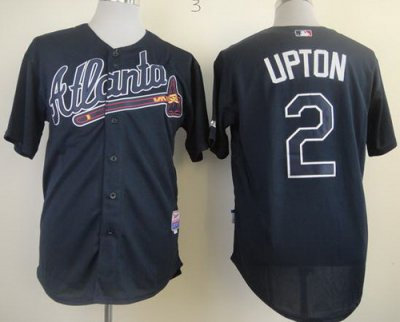 Atlanta Braves 2 B.J. Upton Black Cool Base MLB Jerseys Atlanta Braves 2 B.J. Upton Black Cool Base MLB Jerseys