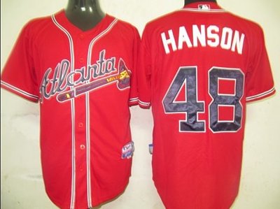MLB Jerseys Atlanta Braves #48 Hanson Red MLB Jerseys Atlanta Braves #48 Hanson Red