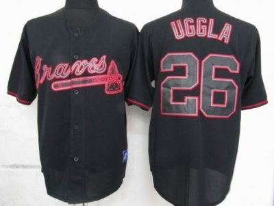 Atlanta Braves 26 Dan Uggla black Jerseys Atlanta Braves 26 Dan Uggla black Jerseys