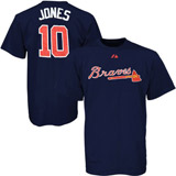 Atlanta Braves 10 Chipper Jones blue all Atlanta Braves 10 Chipper Jones blue all