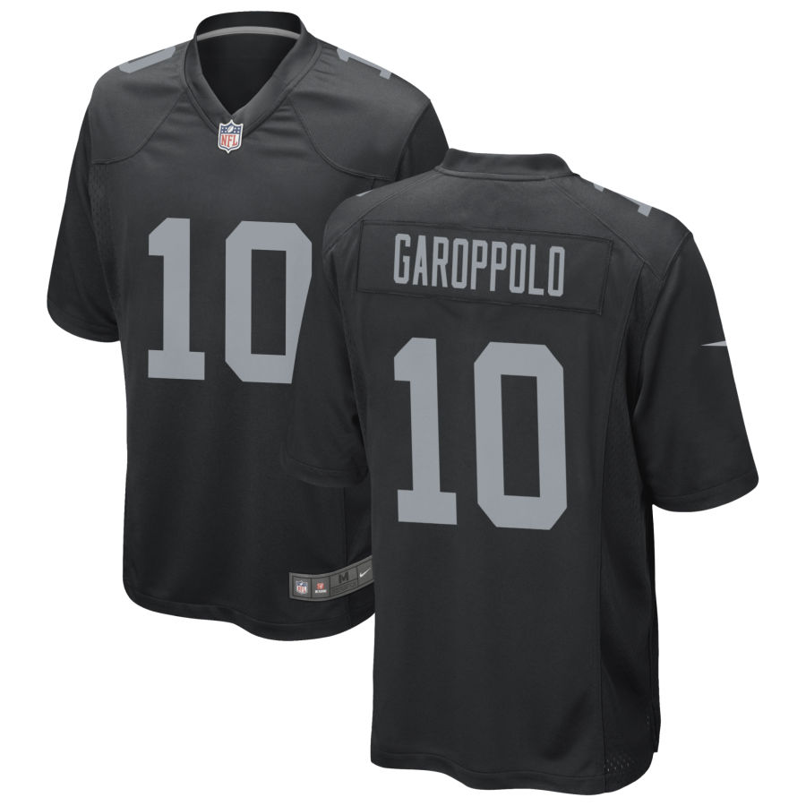 Men's Las Vegas Raiders #10 Jimmy Garoppolo Black Vapor Untouchable Limited Stitched Jersey (2)