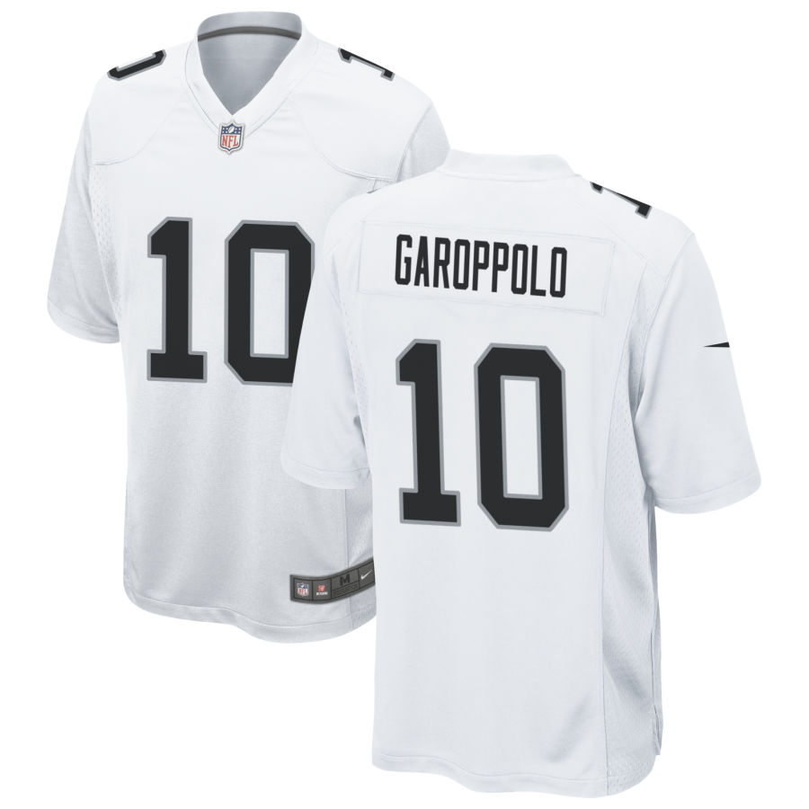 Men's Las Vegas Raiders #10 Jimmy Garoppolo White Vapor Untouchable Limited Stitched Jersey (1)