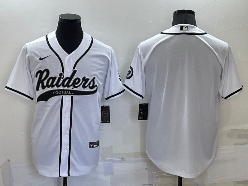 Men's Las Vegas Raiders Blank White Cool Base Stitched Baseball Jersey Men's Las Vegas Raiders Blank White Cool Base Stitched Baseball Jersey