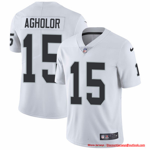 Nike Raiders #15 Nelson Agholor White Men's Stitched NFL Vapor Untouchable Limited Jersey