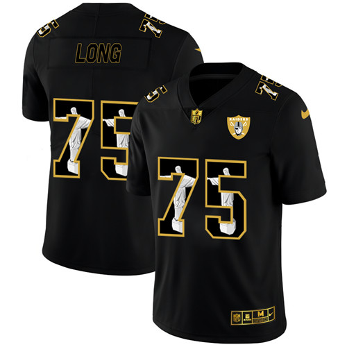 Las Vegas Raiders #75 Howie Long Nike Carbon Black Vapor Cristo Redentor Limited NFL Jersey