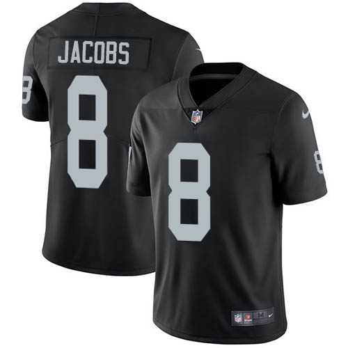 Nike Raiders #8 Josh Jacobs Black Team Color Men's Stitched NFL Vapor Untouchable Limited Jersey Nike Raiders #8 Josh Jacobs Black Team Color Men's Stitched NFL Vapor Untouchable Limited Jersey