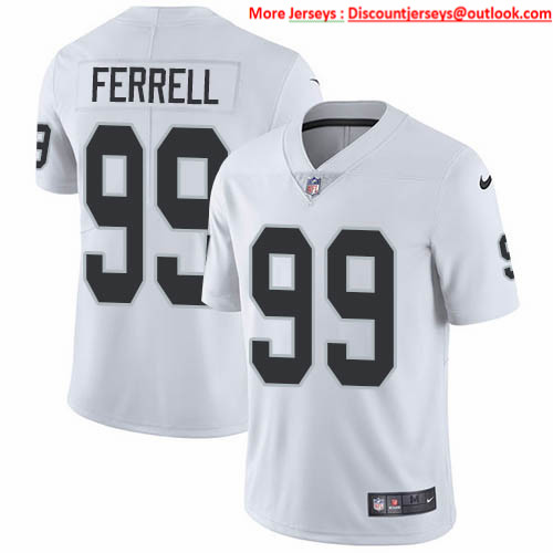 Nike Raiders #99 Clelin Ferrell White Men's Stitched NFL Vapor Untouchable Limited Jersey