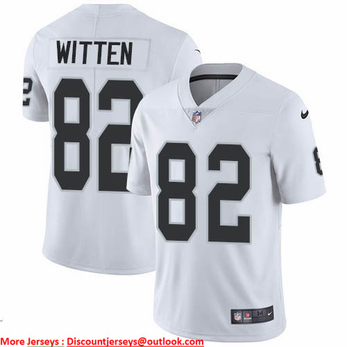 Nike Raiders #82 Jason Witten White Men's Stitched NFL Vapor Untouchable Limited Jersey