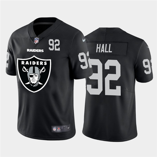 Nike Raiders 92 P.J. Hall Black Team Big Logo Number Vapor Untouchable Limited Jersey Nike Raiders 92 P.J. Hall Black Team Big Logo Number Vapor Untouchable Limited Jersey
