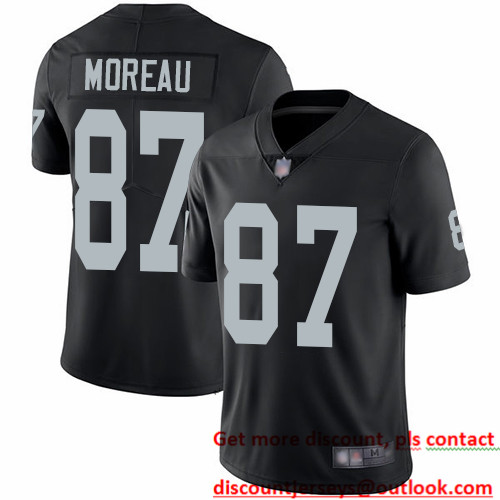 Raiders #87 Foster Moreau Black Team Color Men's Stitched Football Vapor Untouchable Limited Jersey