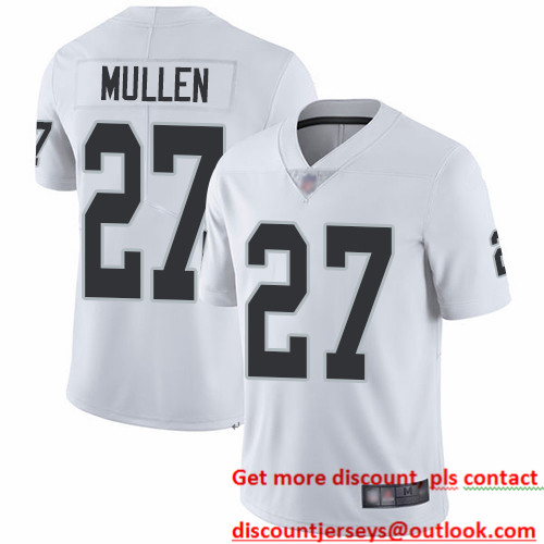 Raiders #27 Trayvon Mullen White Men's Stitched Football Vapor Untouchable Limited Jersey