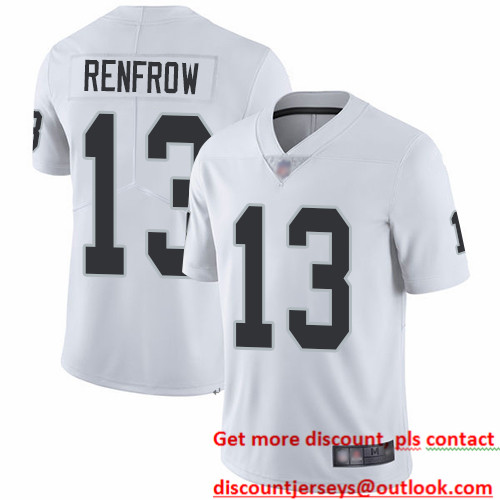 Raiders #13 Hunter Renfrow White Men's Stitched Football Vapor Untouchable Limited Jersey