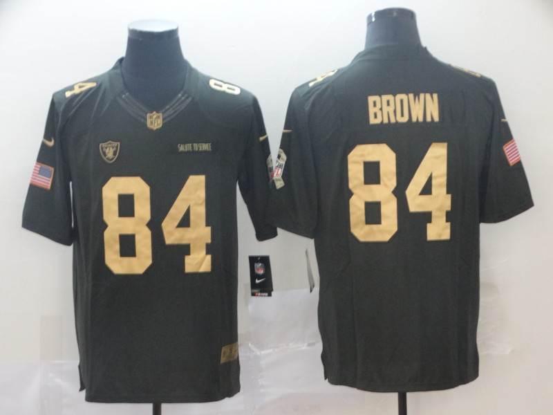 Nike Raiders 84 Antonio Brown Black Salute To Service Limited Jersey Nike Raiders 84 Antonio Brown Black Salute To Service Limited Jersey