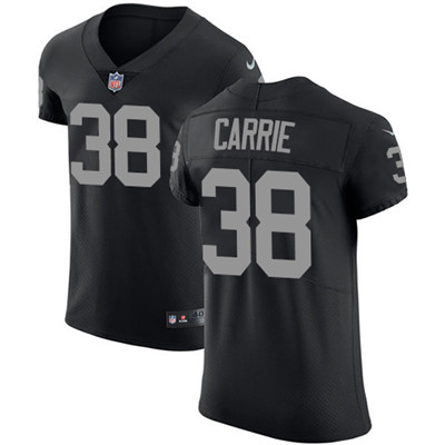 Nike Raiders #38 T.J. Carrie Black Team Color Men's Stitched NFL Vapor Untouchable Elite Jersey Nike Raiders #38 T.J. Carrie Black Team Color Men's Stitched NFL Vapor Untouchable Elite Jersey