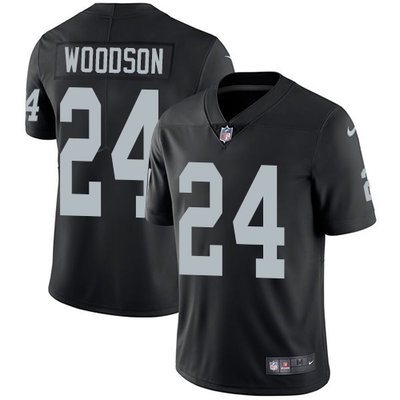 Nike Raiders #24 Charles Woodson Black Team Color Men's Stitched NFL Vapor Untouchable Limited Jersey Nike Raiders #24 Charles Woodson Black Team Color Men's Stitched NFL Vapor Untouchable Limited Jersey