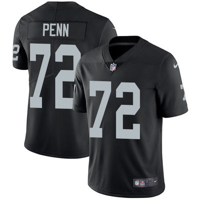 Nike Raiders #72 Donald Penn Black Team Color Men's Stitched NFL Vapor Untouchable Limited Jersey Nike Raiders #72 Donald Penn Black Team Color Men's Stitched NFL Vapor Untouchable Limited Jersey