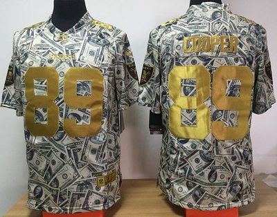 Nike Raiders #89 Amari Cooper Dollar Fashion Men's Stitched NFL Elite Jersey Nike Raiders #89 Amari Cooper Dollar Fashion Men's Stitched NFL Elite Jersey