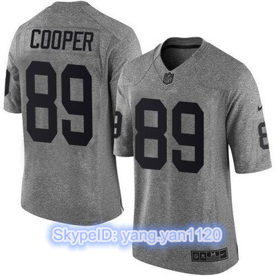 Nike Raiders #89 Amari Cooper Gray Men's Stitched NFL Limited Gridiron Gray Jersey
