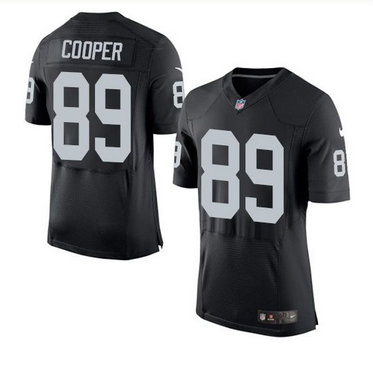 Nike Oakland Raiders #89 Amari Cooper Black Team Color Men's Stitched NFL New Elite Jersey