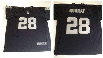Elite American Football Jerseys Stitched Oakland #28 Latavius Murray Football Black Elite Jerseys