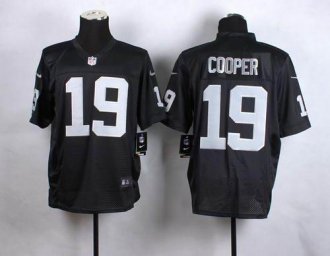 Nike Oakland Raiders #19 Amari Cooper Black Team Color Men's Stitched NFL Elite jersey Nike Oakland Raiders #19 Amari Cooper Black Team Color Men's Stitched NFL Elite jersey