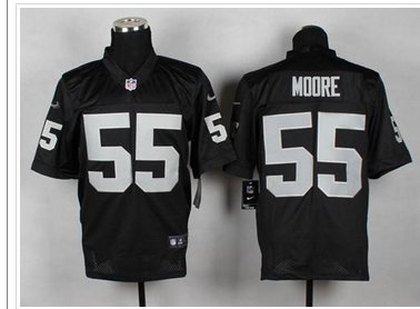 New Oakland Raiders #55 Sio Moore Black Team Color NFL Elite Jersey