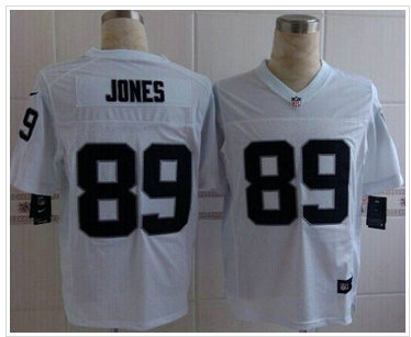 New Oakland Raiders #89 James Jones White NFL Elite Jersey New Oakland Raiders #89 James Jones White NFL Elite Jersey