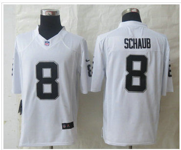 NEW Oakland Raiders #8 Matt Schaub White NFL Limited Jersey NEW Oakland Raiders #8 Matt Schaub White NFL Limited Jersey