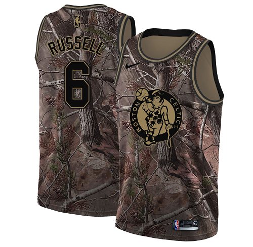 Nike Celtics #6 Bill Russell Camo NBA Swingman Realtree Nike Celtics #6 Bill Russell Camo NBA Swingman Realtree