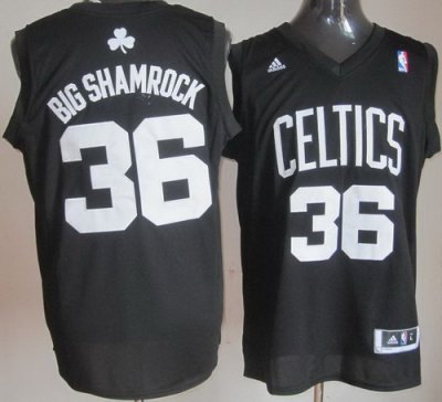 Boston Celtics 36 Shaquille O'Neal BIG SHAMROCK Fashion Swingman Black NBA Jerseys Boston Celtics 36 Shaquille O'Neal BIG SHAMROCK Fashion Swingman Black NBA Jerseys