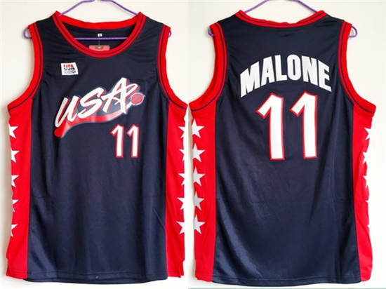 Nike Team USA #11 Malone Navy Blue 1996 Dream Team Stitched NBA Jersey Nike Team USA #11 Malone Navy Blue 1996 Dream Team Stitched NBA Jersey