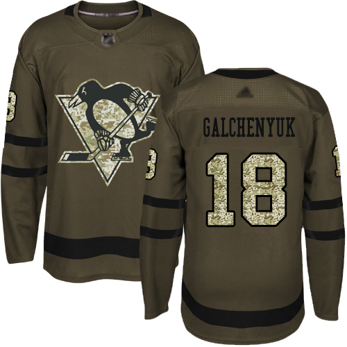 Penguins #18 Alex Galchenyuk Green Salute to Service Stitched Hockey Jersey Penguins #18 Alex Galchenyuk Green Salute to Service Stitched Hockey Jersey