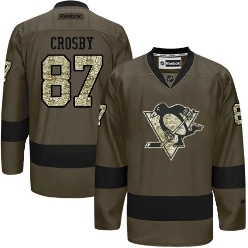 Penguins #87 Sidney Crosby Green Salute to Service Stitched NHL Jersey Penguins #87 Sidney Crosby Green Salute to Service Stitched NHL Jersey