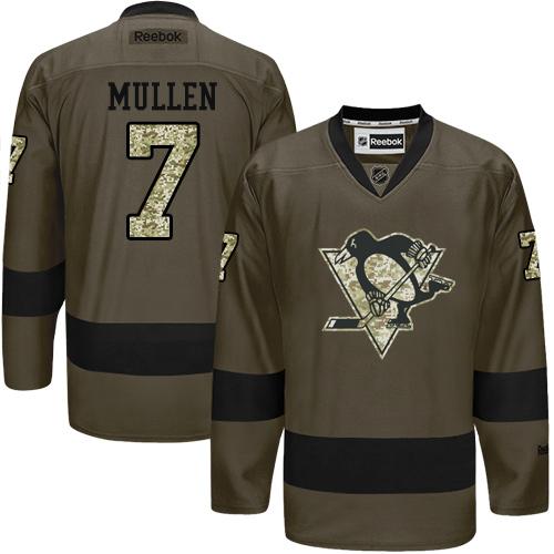 Penguins #7 Joe Mullen Green Salute to Service Stitched NHL Jersey Penguins #7 Joe Mullen Green Salute to Service Stitched NHL Jersey