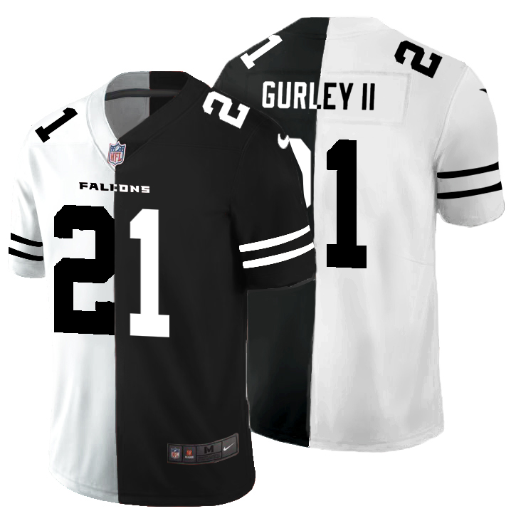 Atlanta Falcons #21 Todd Gurley II Men's Black V White Peace Split Nike Vapor Untouchable Limited NFL Jersey Atlanta Falcons #21 Todd Gurley II Men's Black V White Peace Split Nike Vapor Untouchable Limited NFL Jersey