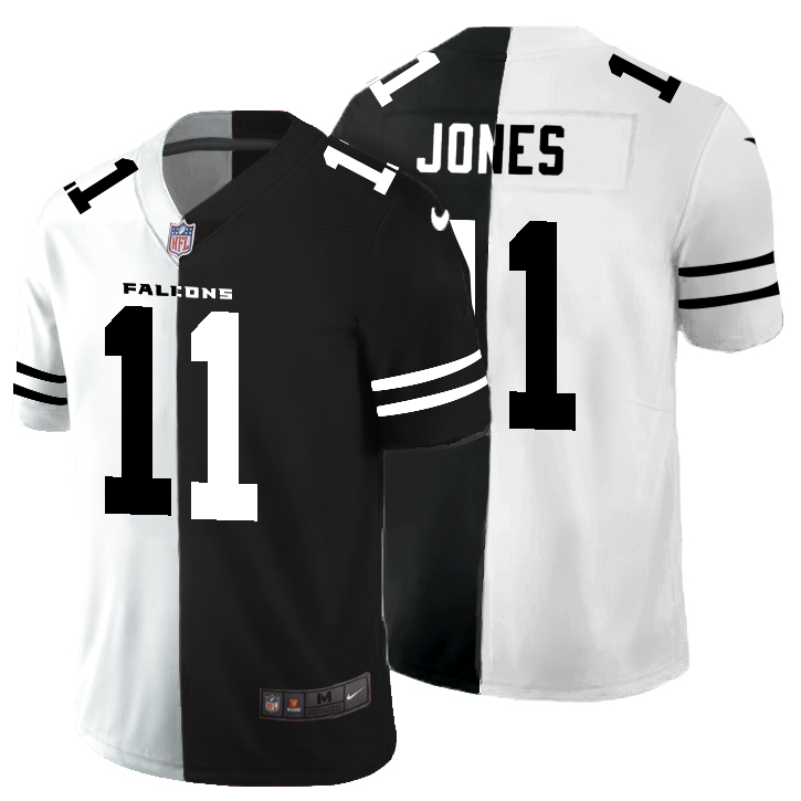Atlanta Falcons #11 Julio Jones Men's Black V White Peace Split Nike Vapor Untouchable Limited NFL Jersey Atlanta Falcons #11 Julio Jones Men's Black V White Peace Split Nike Vapor Untouchable Limited NFL Jersey