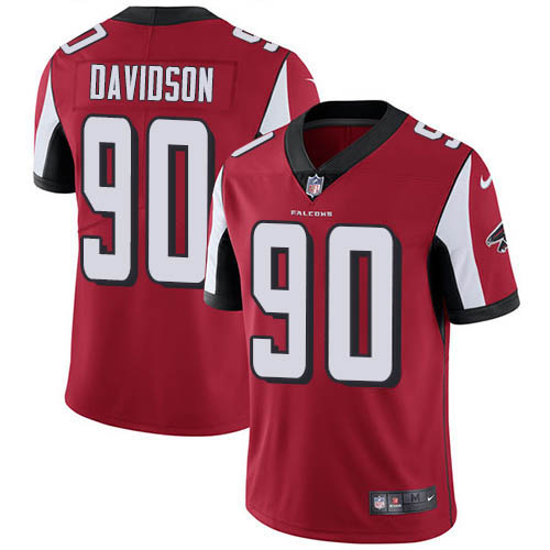 Nike Falcons #90 Marlon Davidson Red Team Color Men's Stitched NFL Vapor Untouchable Limited Jersey Nike Falcons #90 Marlon Davidson Red Team Color Men's Stitched NFL Vapor Untouchable Limited Jersey