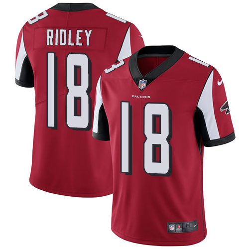 Nike Falcons #18 Calvin Ridley Red Team Color Men's Stitched NFL Vapor Untouchable Limited Jersey Nike Falcons #18 Calvin Ridley Red Team Color Men's Stitched NFL Vapor Untouchable Limited Jersey