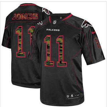 New Atlanta Falcons #11 Julio Jones Black NFL Elite Camo Fashion Jersey