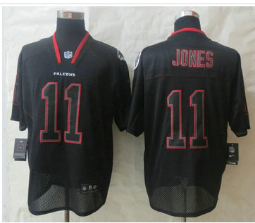 New Atlanta Falcons #11 Julio Jones Lights Out Black Elite Jersey