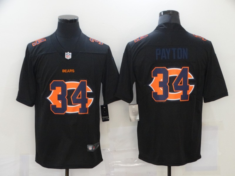 Nike Bears 34 Walter Payton Black Shadow Logo Limited Jersey Nike Bears 34 Walter Payton Black Shadow Logo Limited Jersey