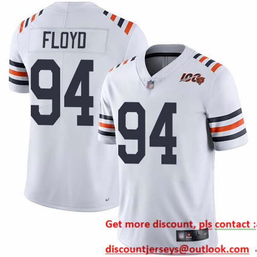 Bears #94 Leonard Floyd White Alternate Men's Stitched Football Vapor Untouchable Limited 100th Season Jersey
