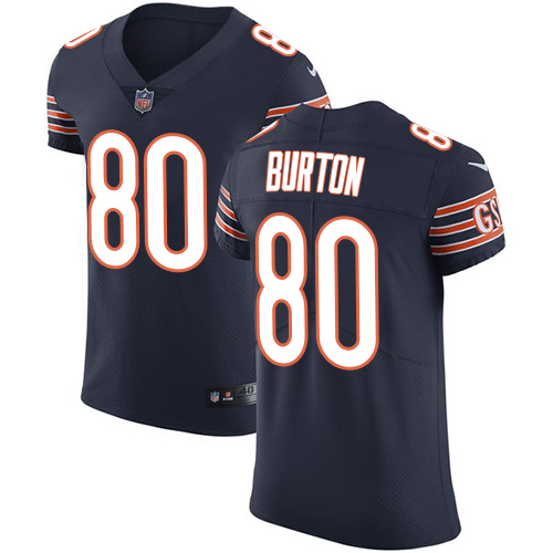 Nike Bears #80 Trey Burton Navy Blue Team Color Men's Stitched NFL Vapor Untouchable Elite Jersey Nike Bears #80 Trey Burton Navy Blue Team Color Men's Stitched NFL Vapor Untouchable Elite Jersey