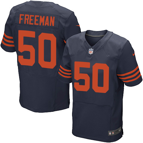 Nike Bears #50 Jerrell Freeman Navy Blue Alternate Men's Stitched NFL Elite Jersey Nike Bears #50 Jerrell Freeman Navy Blue Alternate Men's Stitched NFL Elite Jersey