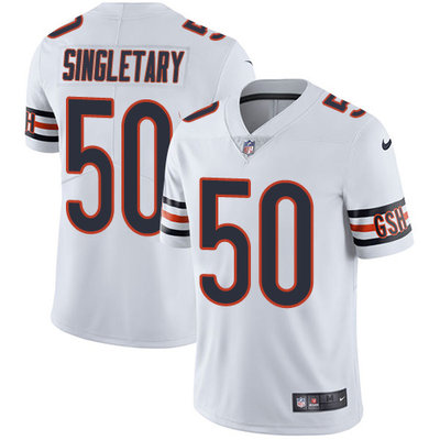 Nike Bears #50 Mike Singletary White Men's Stitched NFL Vapor Untouchable Limited Jersey Nike Bears #50 Mike Singletary White Men's Stitched NFL Vapor Untouchable Limited Jersey