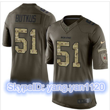 Nike Chicago Bears #51 Dick Butkus Green Men's Stitched NFL Limited Salute to Service Jersey Nike Chicago Bears #51 Dick Butkus Green Men's Stitched NFL Limited Salute to Service Jersey